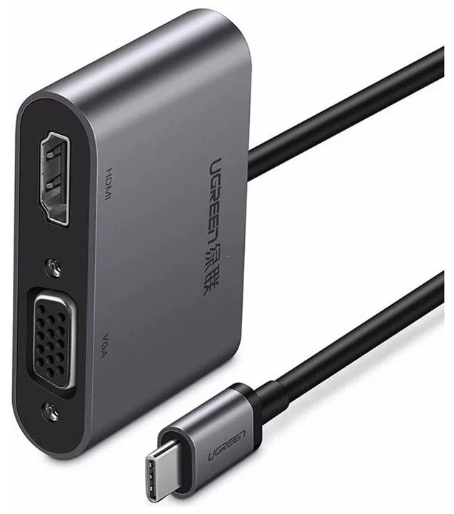 UGREEN CONVERTER USB-C TO HDMI + VGA WITH PD (50505)