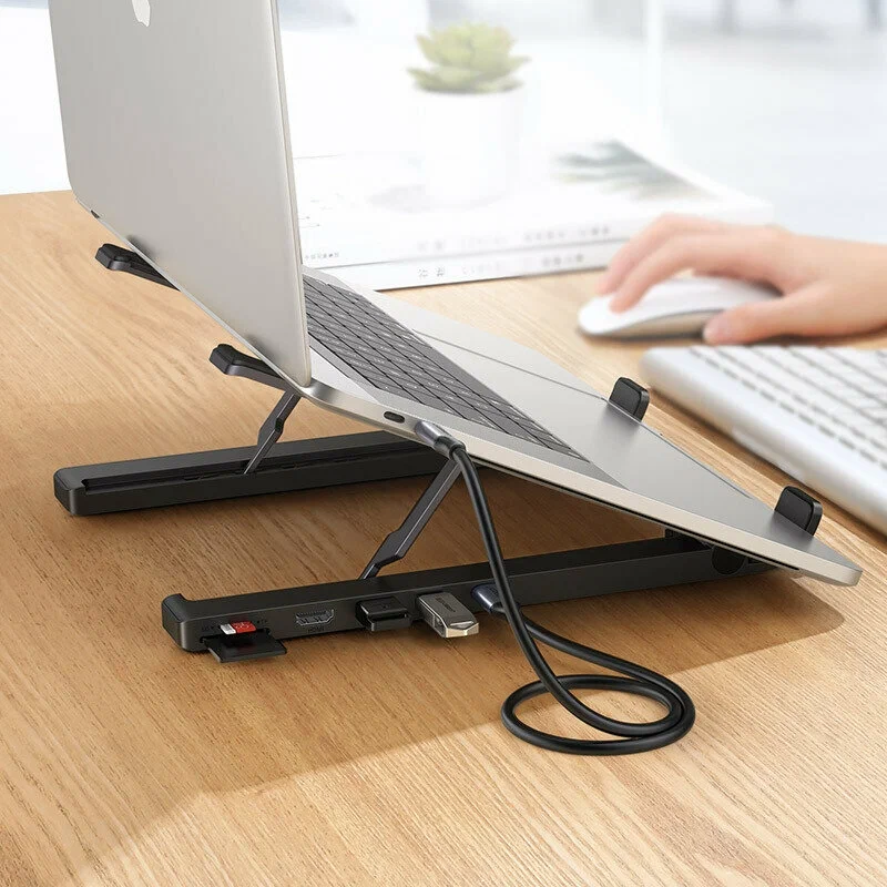 UGREEN FOLDABLE 5 IN 1 LAPTOP STAND DOCKING STATION (80551)