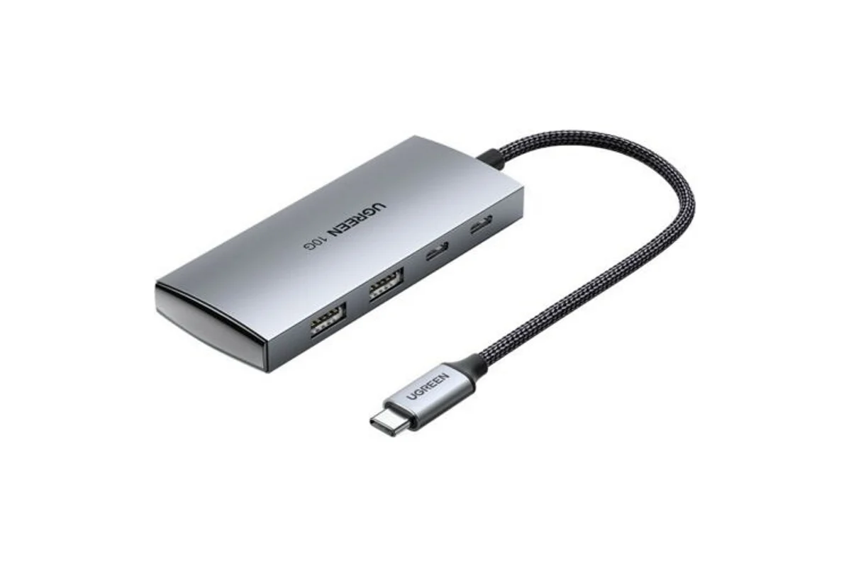 UGREEN 4В1 (ХАБ), 2ХUSB C 3.1, 2ХUSB A 3.1 (30758)