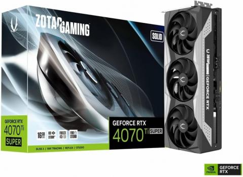 ZOTAC GAMING GEFORCE RTX 4070 TI SUPER SOLID OC 16GB GDDR6X