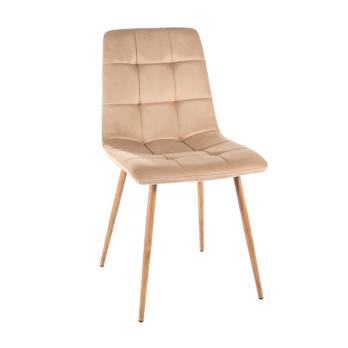 MILA D VELVET OAK FRAME BEIGE BLUVEL 28