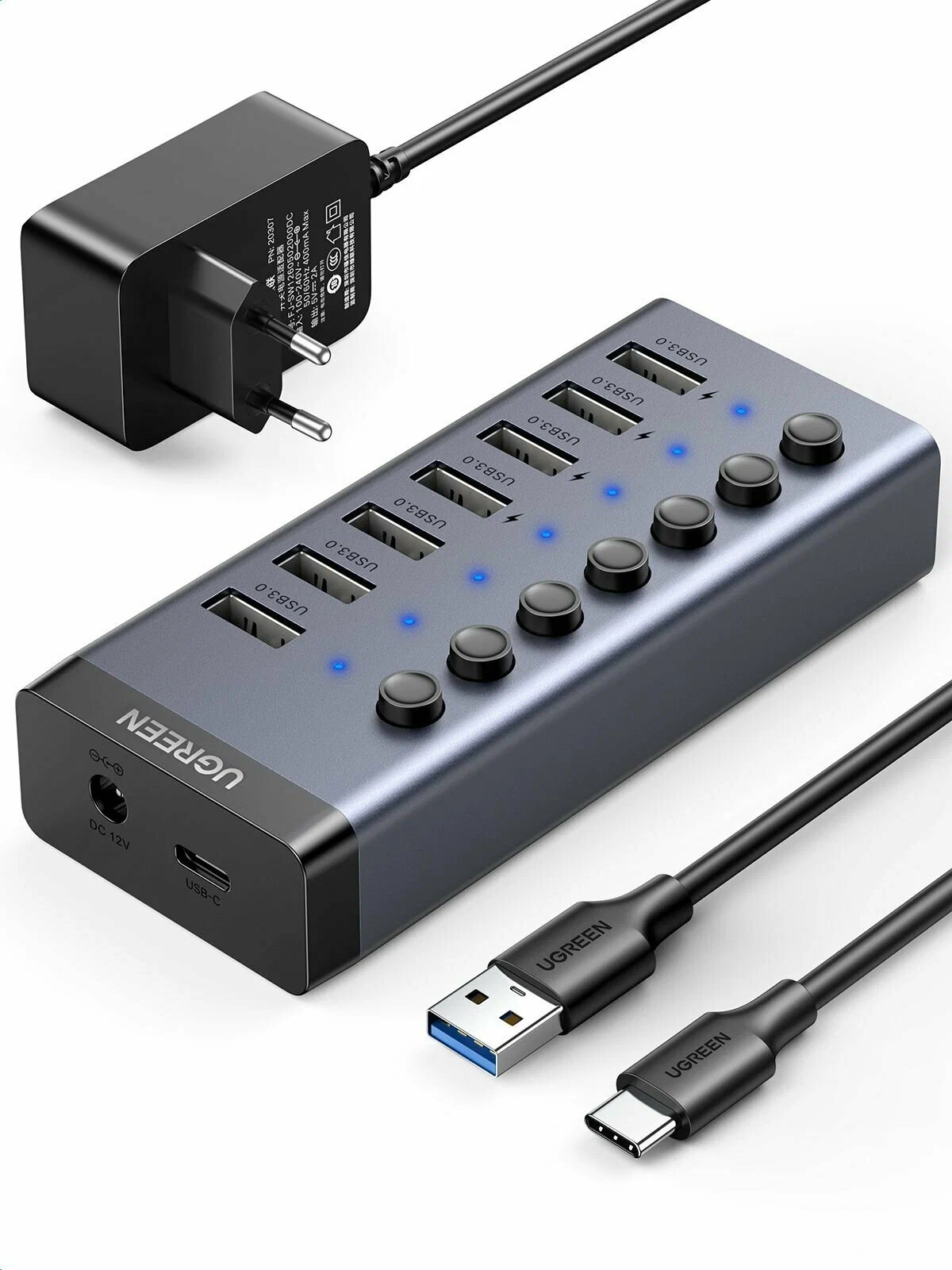 UGREEN POWERED SWITCH USB HUB (90307)