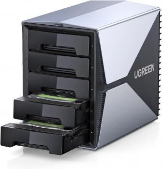 UGREEN 5 BAY HARD DRIVE ENCLOSURE USB 3.1 To 3.5''/2.5" (60638)