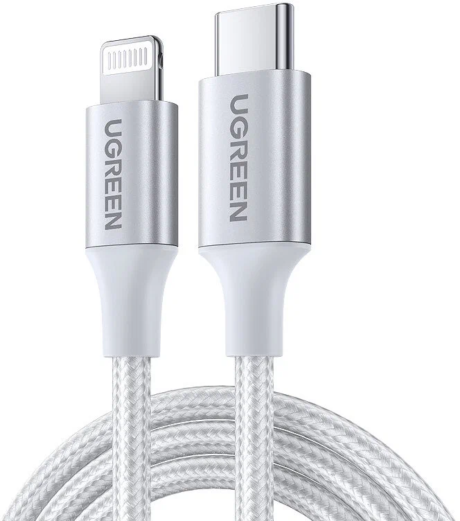 UGREEN LIGHTNING TO TYPE-C 2.0 MALE CABLE 1M (70523)