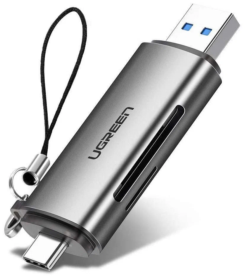 UGREEN USB-C + USB-A 3.0 ДЛЯ КАРТ ПАМЯТИ TF/SD (50706)